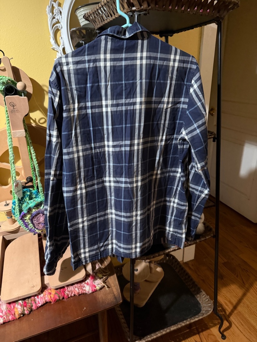 Women’s Burberry Long Sleeve Plaid Shirt - Picture 2 of 6